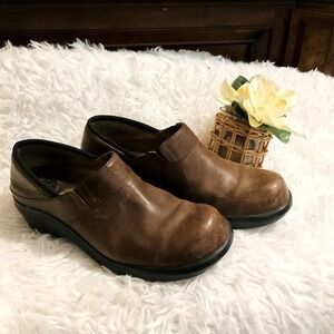Ariat Womens Clog Shoes Size 7 Brown Leather